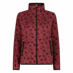 Damen-Fleecejacke aus bedrucktem Knit Tech