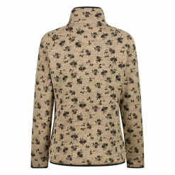 Damen-Fleecejacke aus bedrucktem Knit Tech