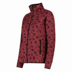 Damen-Fleecejacke aus bedrucktem Knit Tech