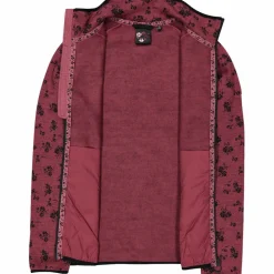 Damen-Fleecejacke aus bedrucktem Knit Tech