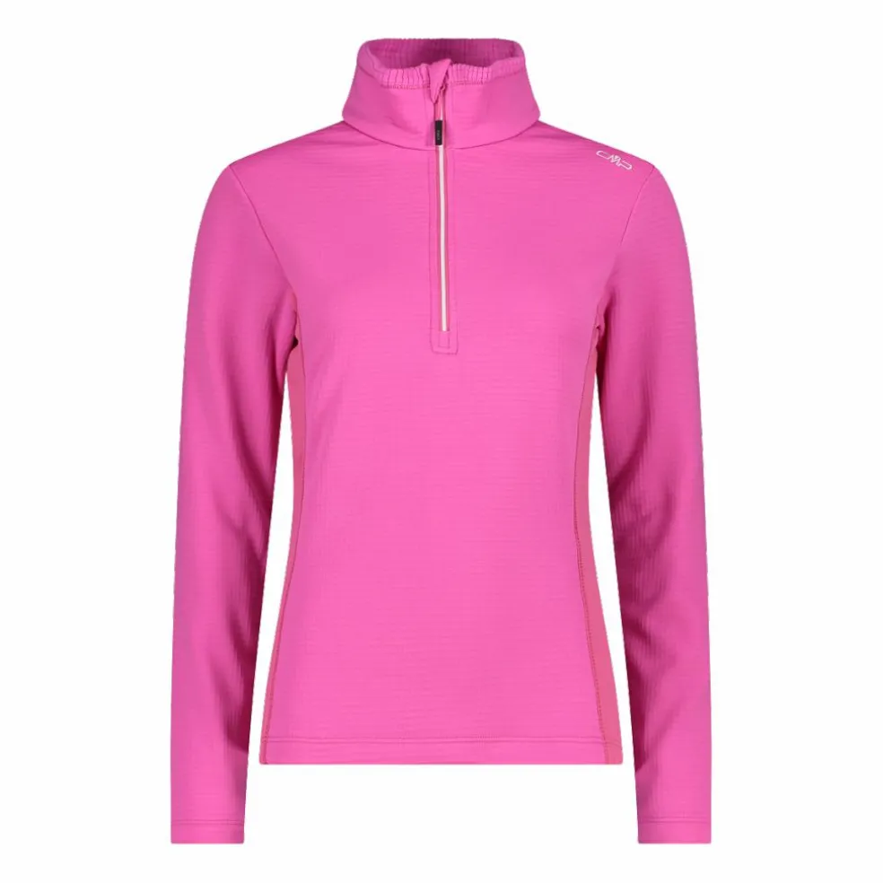 Damen-Fleecepullover aus Grid Tech mit Stehkragen