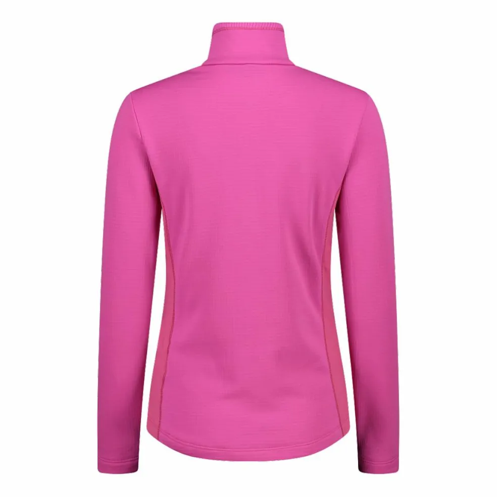 Damen-Fleecepullover aus Grid Tech mit Stehkragen