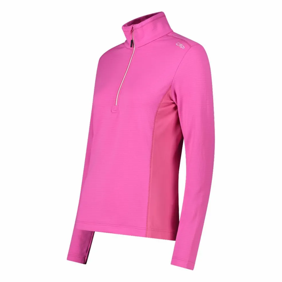 Damen-Fleecepullover aus Grid Tech mit Stehkragen