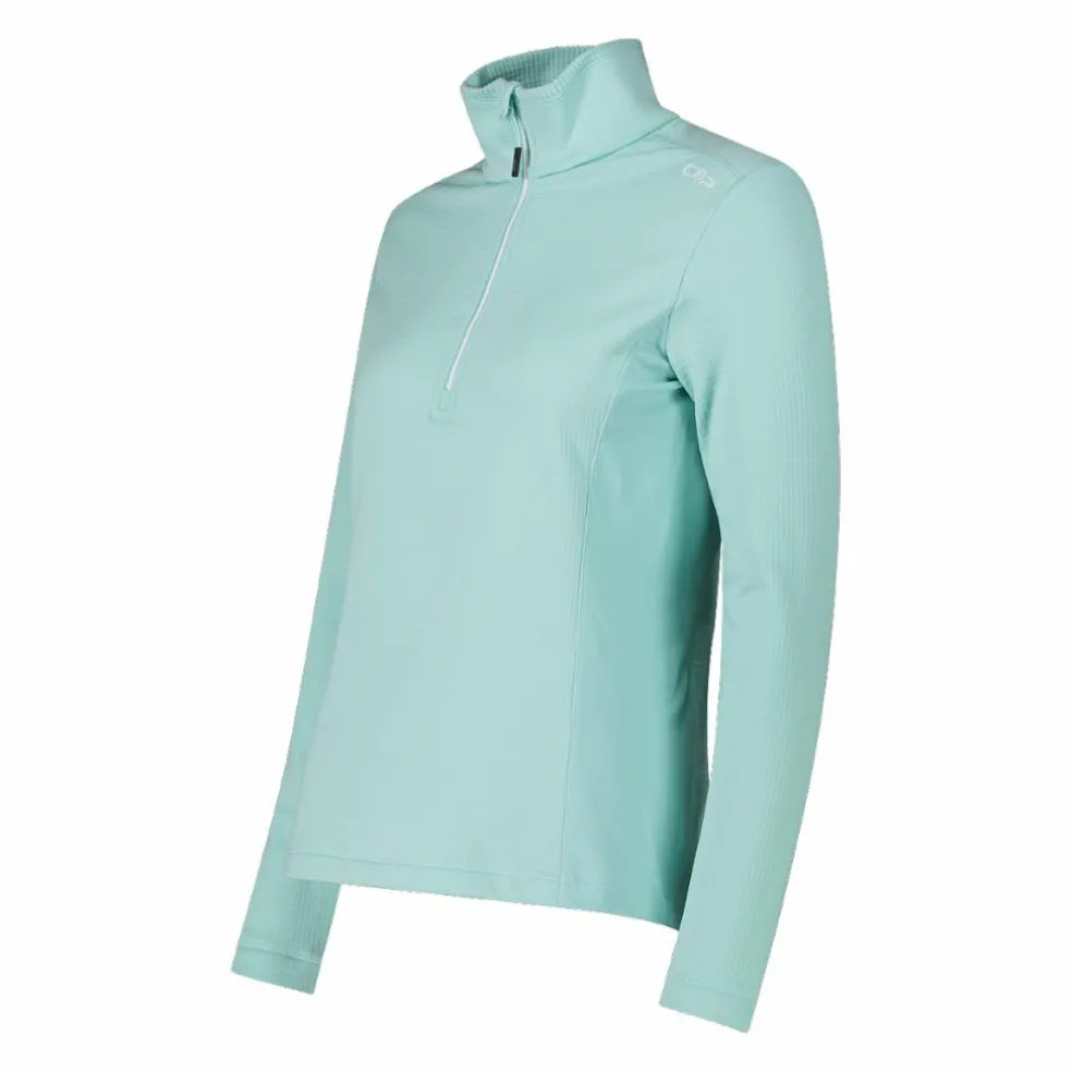 Damen-Fleecepullover aus Grid Tech mit Stehkragen