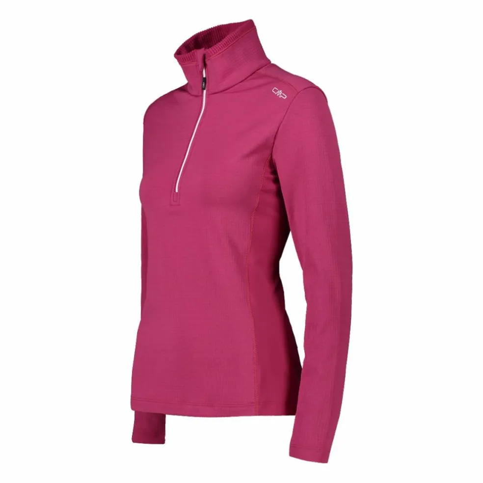 Damen-Fleecepullover aus Grid Tech mit Stehkragen