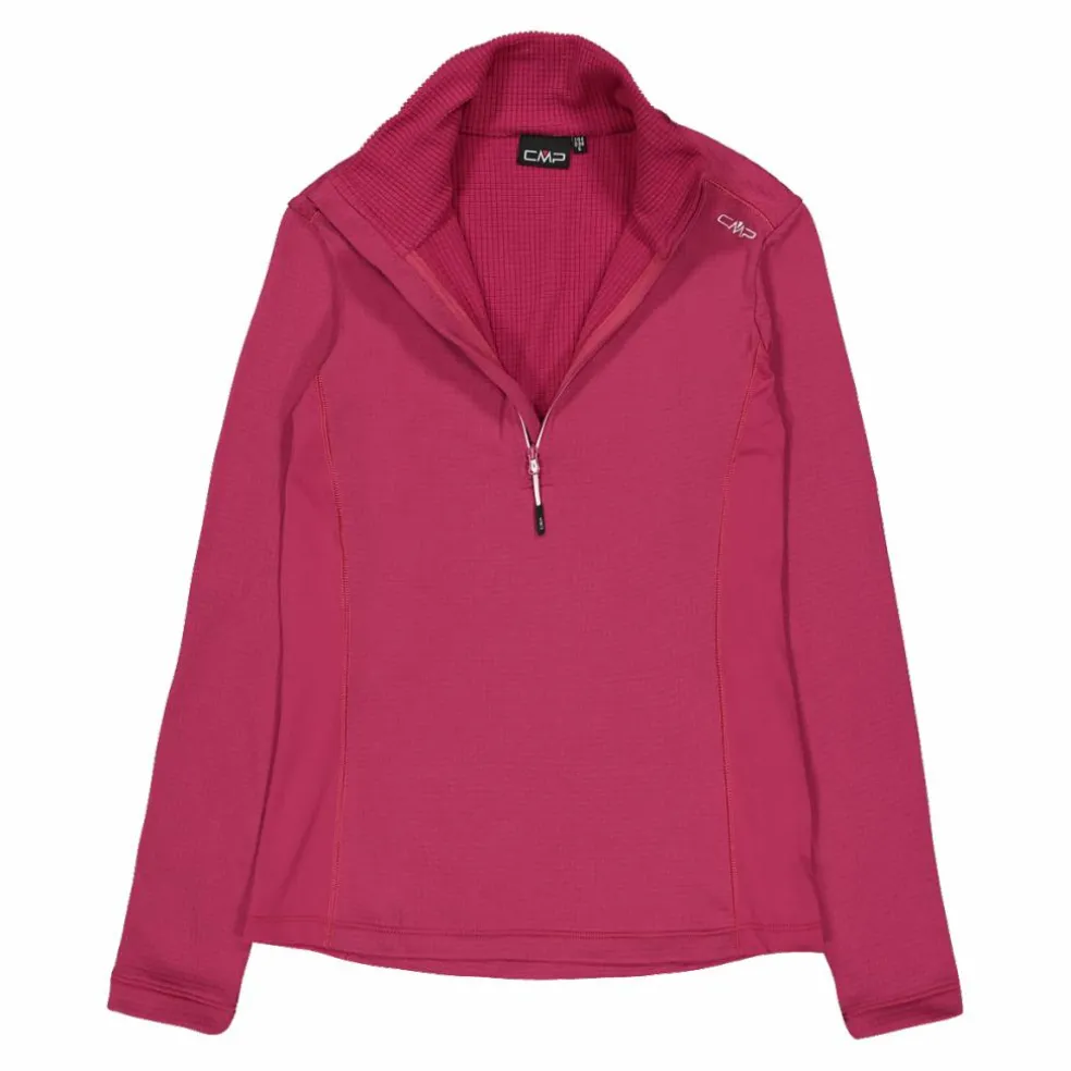 Damen-Fleecepullover aus Grid Tech mit Stehkragen