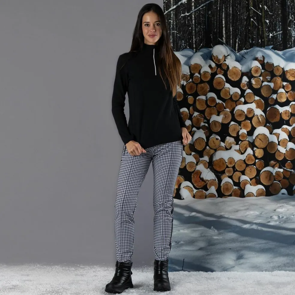 Damen-Fleecepullover aus Grid Tech mit Stehkragen