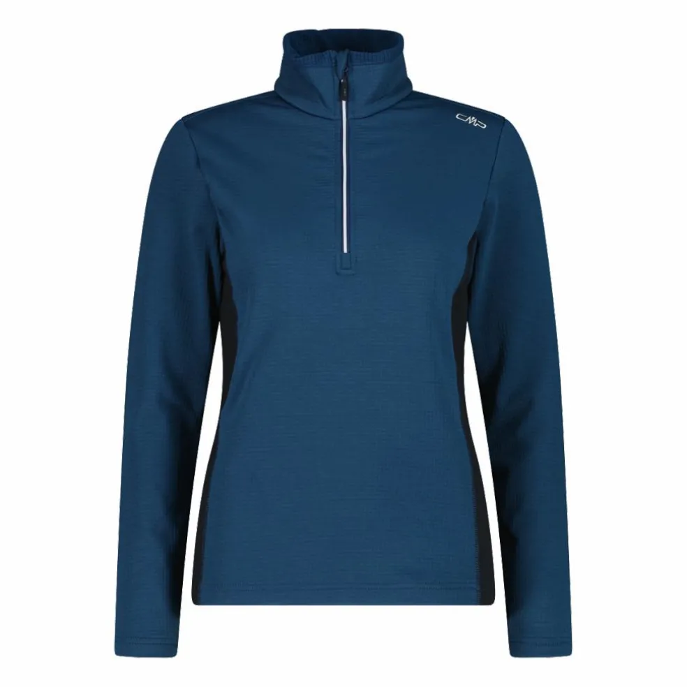 Damen-Fleecepullover aus Grid Tech mit Stehkragen