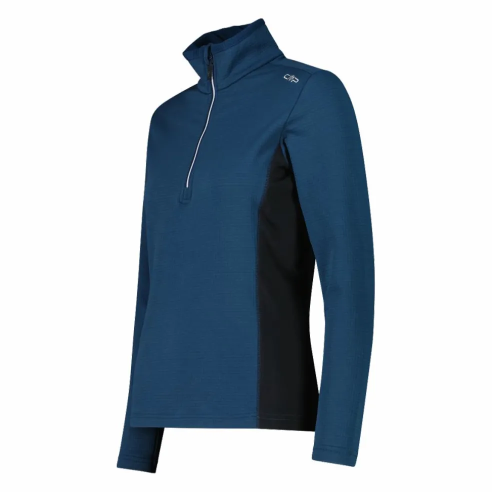 Damen-Fleecepullover aus Grid Tech mit Stehkragen