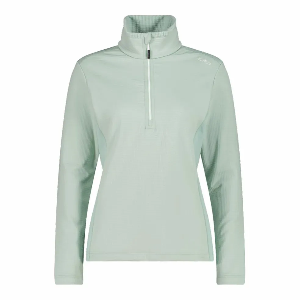 Damen-Fleecepullover aus Grid Tech mit Stehkragen