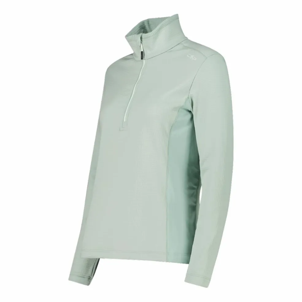 Damen-Fleecepullover aus Grid Tech mit Stehkragen