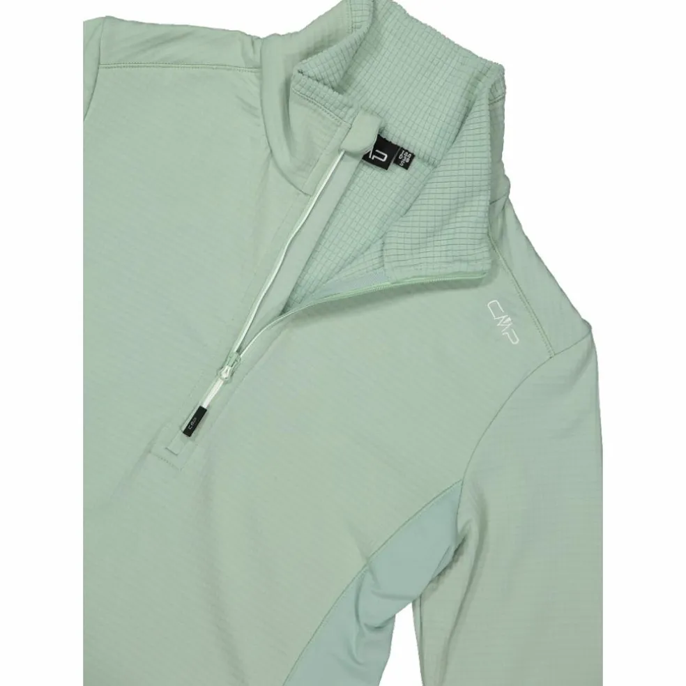 Damen-Fleecepullover aus Grid Tech mit Stehkragen