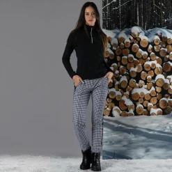 Damen-Fleecepullover aus Grid Tech mit Stehkragen