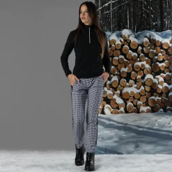 Damen-Fleecepullover aus Grid Tech mit Stehkragen