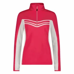 Damen-Fleeceshirt Stretch Performance mit kontrastierenden Details