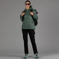 Damenhose aus Stretch-Baumwoll-Polyester-Gewebe