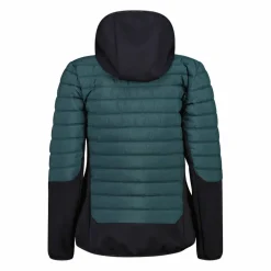 Damen-Hybridjacke Unlimitech wattiert mit PrimaLoft® Black ThermoPlume mit Kapuze