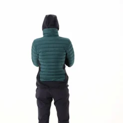 Damen-Hybridjacke Unlimitech wattiert mit PrimaLoft® Black ThermoPlume mit Kapuze