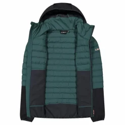 Damen-Hybridjacke Unlimitech wattiert mit PrimaLoft® Black ThermoPlume mit Kapuze