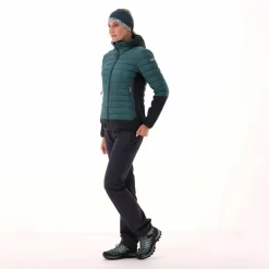 Damen-Hybridjacke Unlimitech wattiert mit PrimaLoft® Black ThermoPlume mit Kapuze