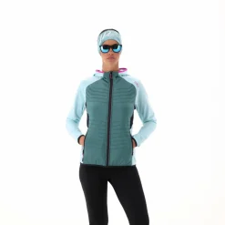 Damen-Hybridjacke Unlimitech aus Stretch Performance mit Kapuze
