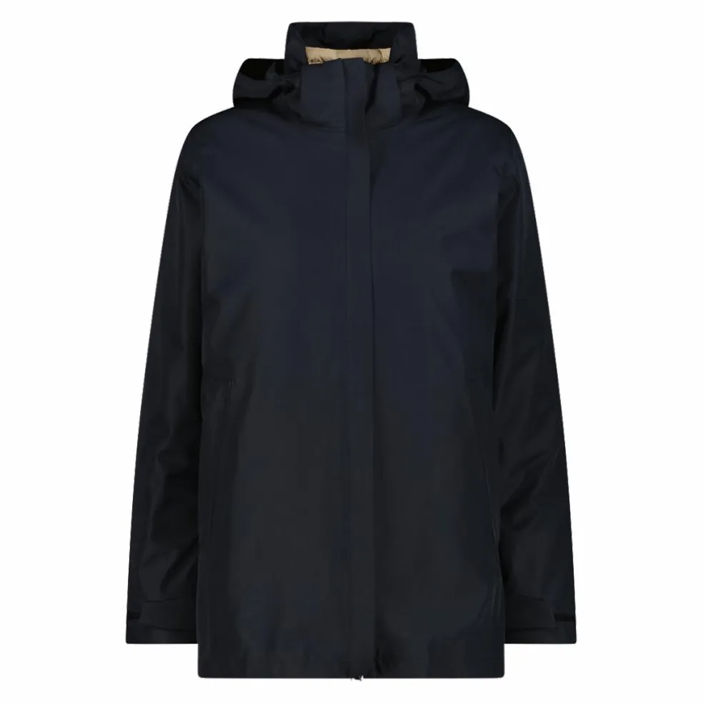 Damenjacke mit abnehmbarer Kapuze und Innenseite