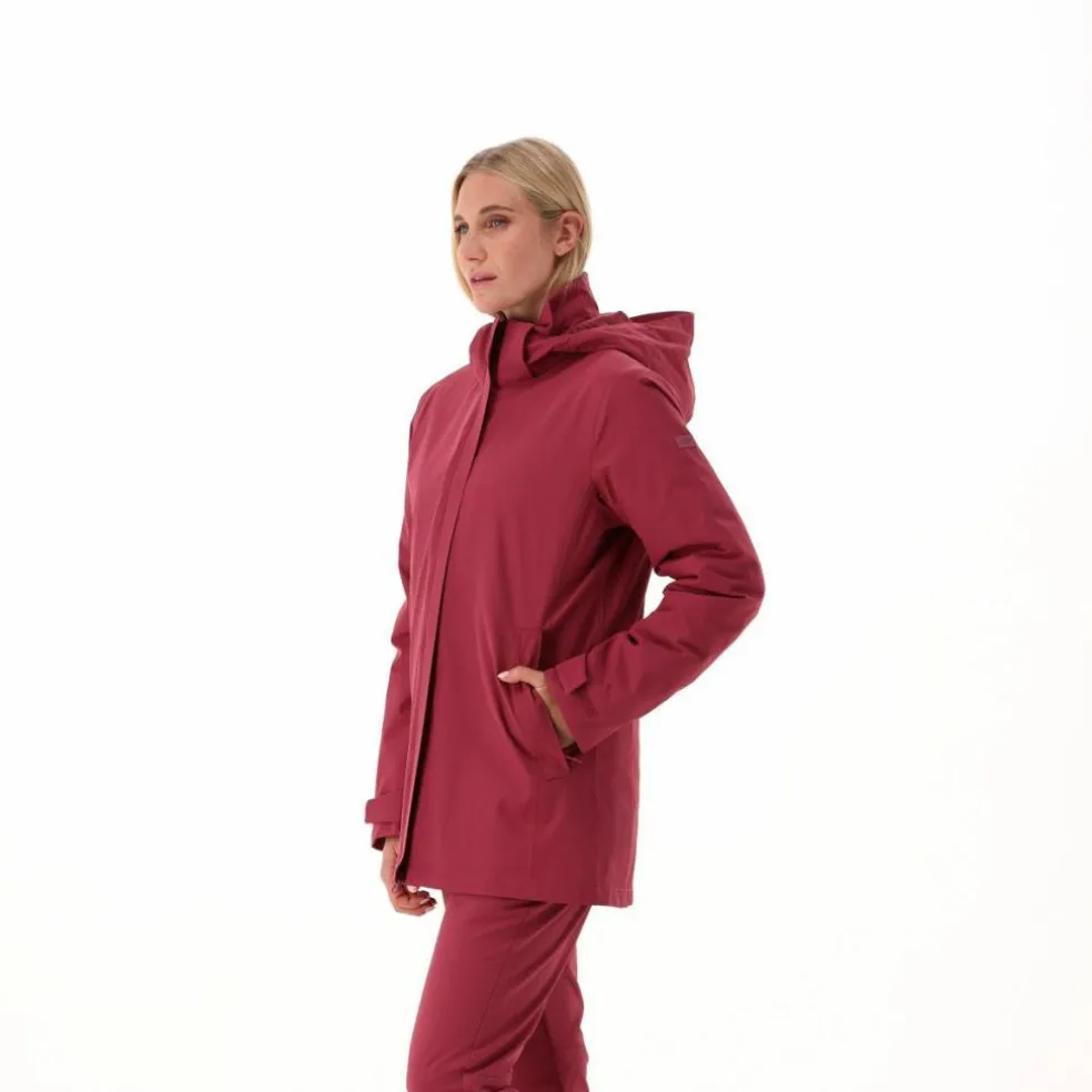 Damenjacke mit abnehmbarer Kapuze und Innenseite