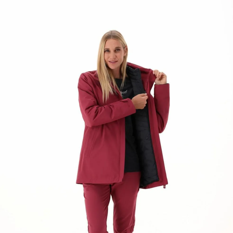 Damenjacke mit abnehmbarer Kapuze und Innenseite