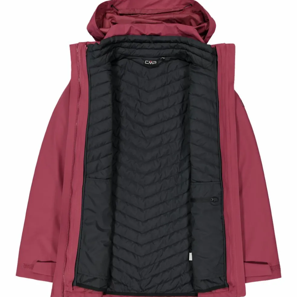 Damenjacke mit abnehmbarer Kapuze und Innenseite