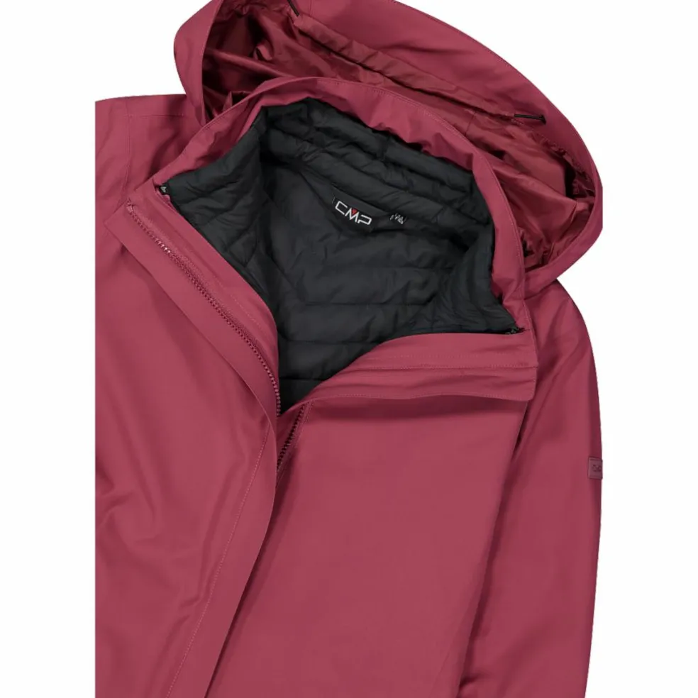 Damenjacke mit abnehmbarer Kapuze und Innenseite