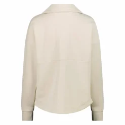 Damenjacke mit Reißverschluss aus Modal mit matt glänzendem Finish