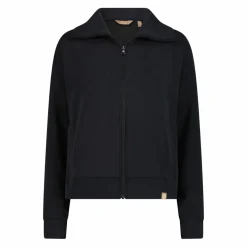 Damenjacke mit Reißverschluss aus Modal mit matt glänzendem Finish