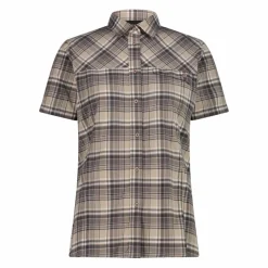 Damen-Kurzarmhemd mit Karomuster