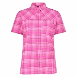 Damen-Kurzarmhemd mit Karomuster