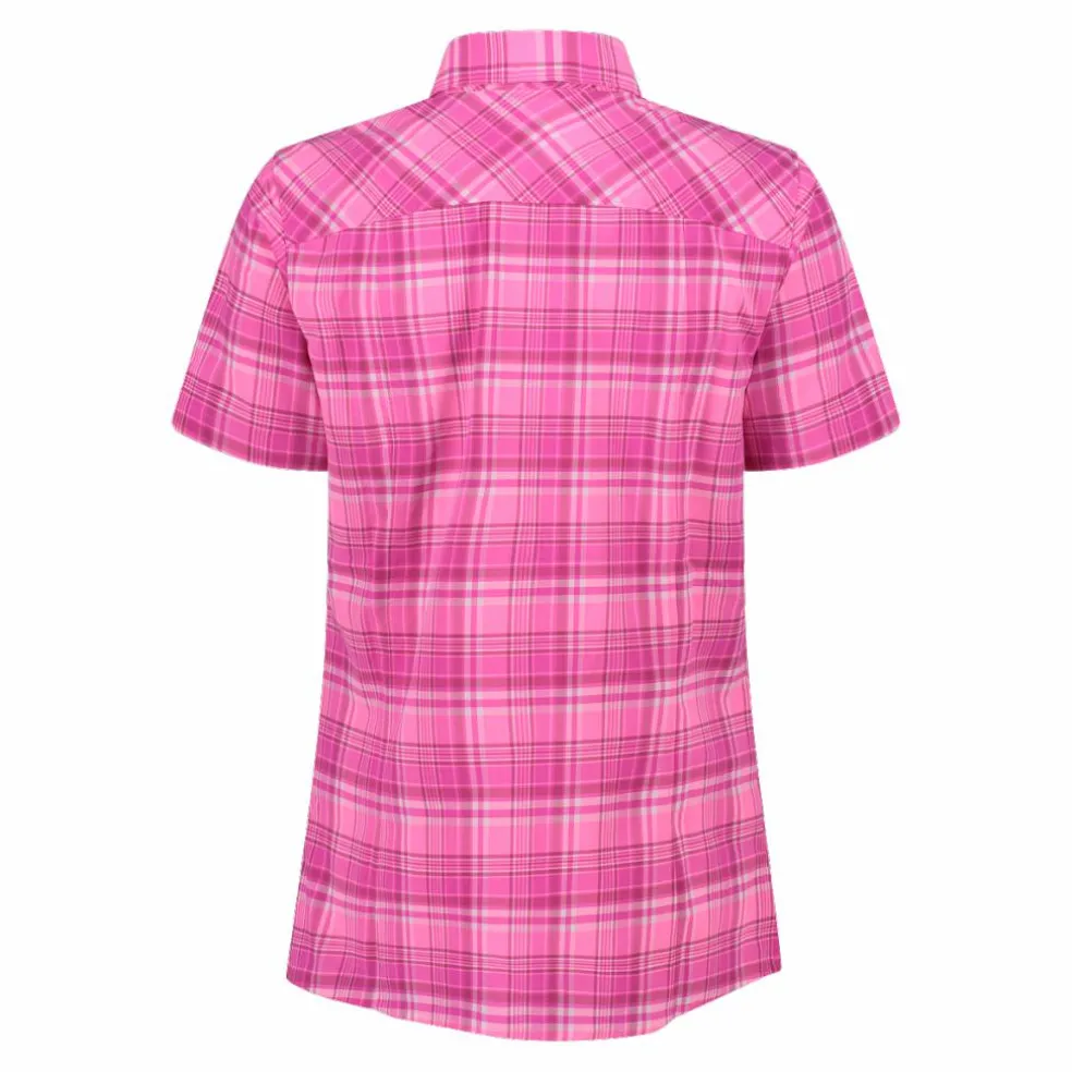 Damen-Kurzarmhemd mit Karomuster