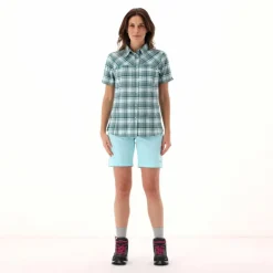 Damen-Kurzarmhemd mit Karomuster