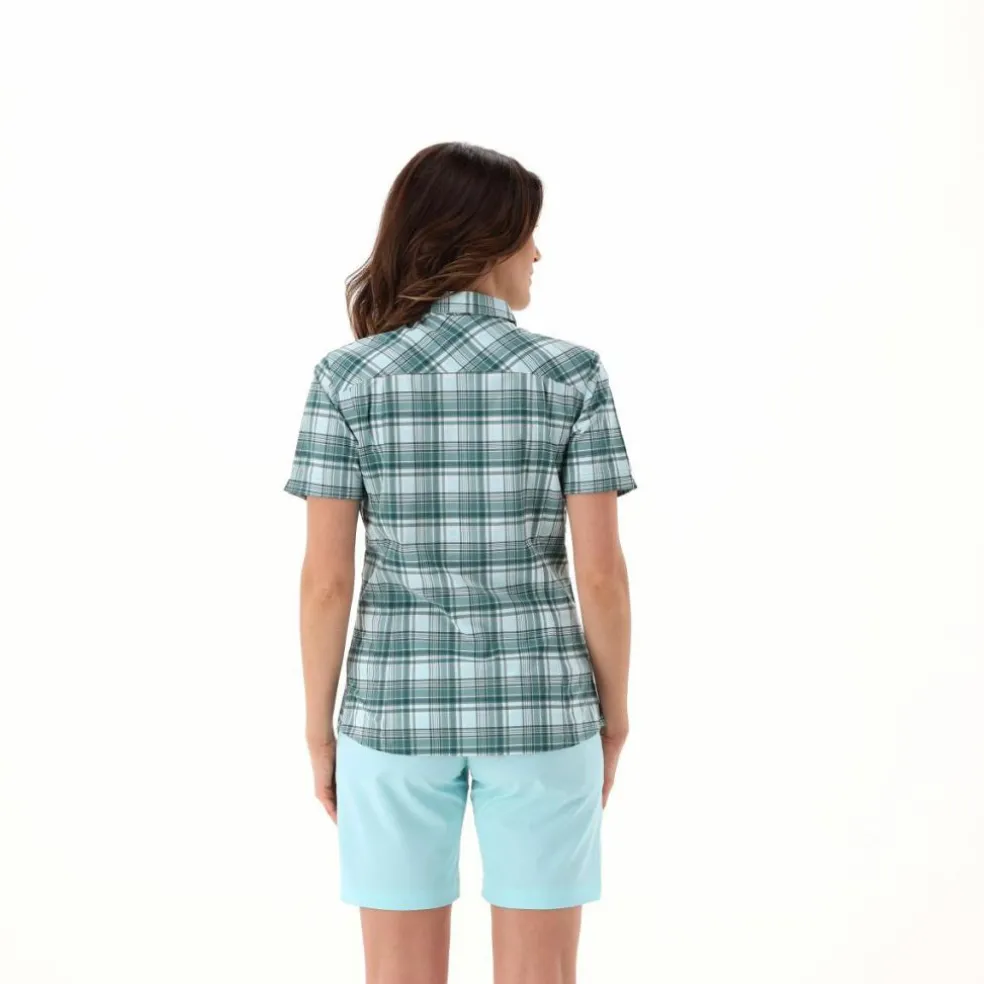 Damen-Kurzarmhemd mit Karomuster