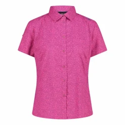Damen-Kurzarm-shirt mit floralem Muster