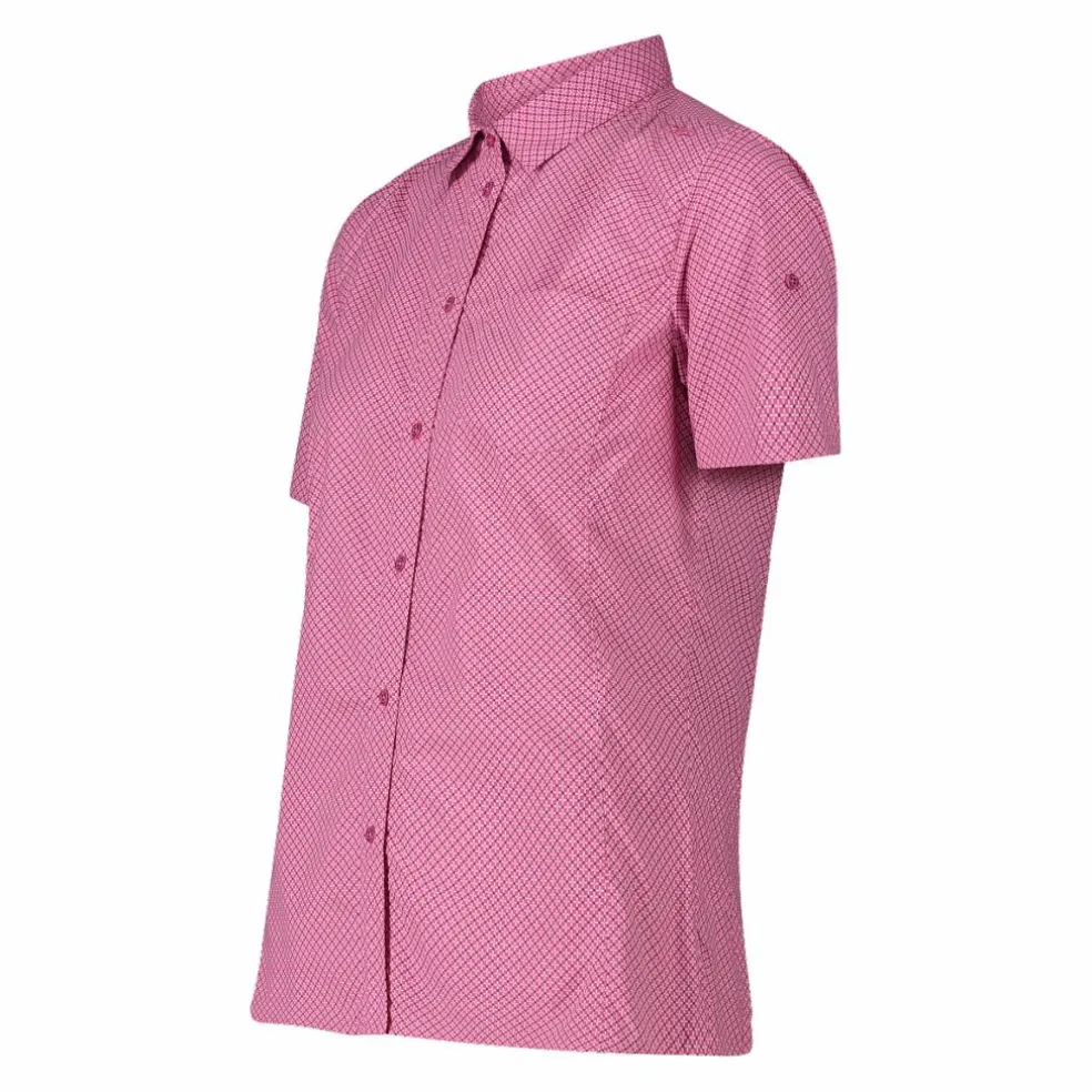 Damen-Kurzarm-shirt mit floralem Muster