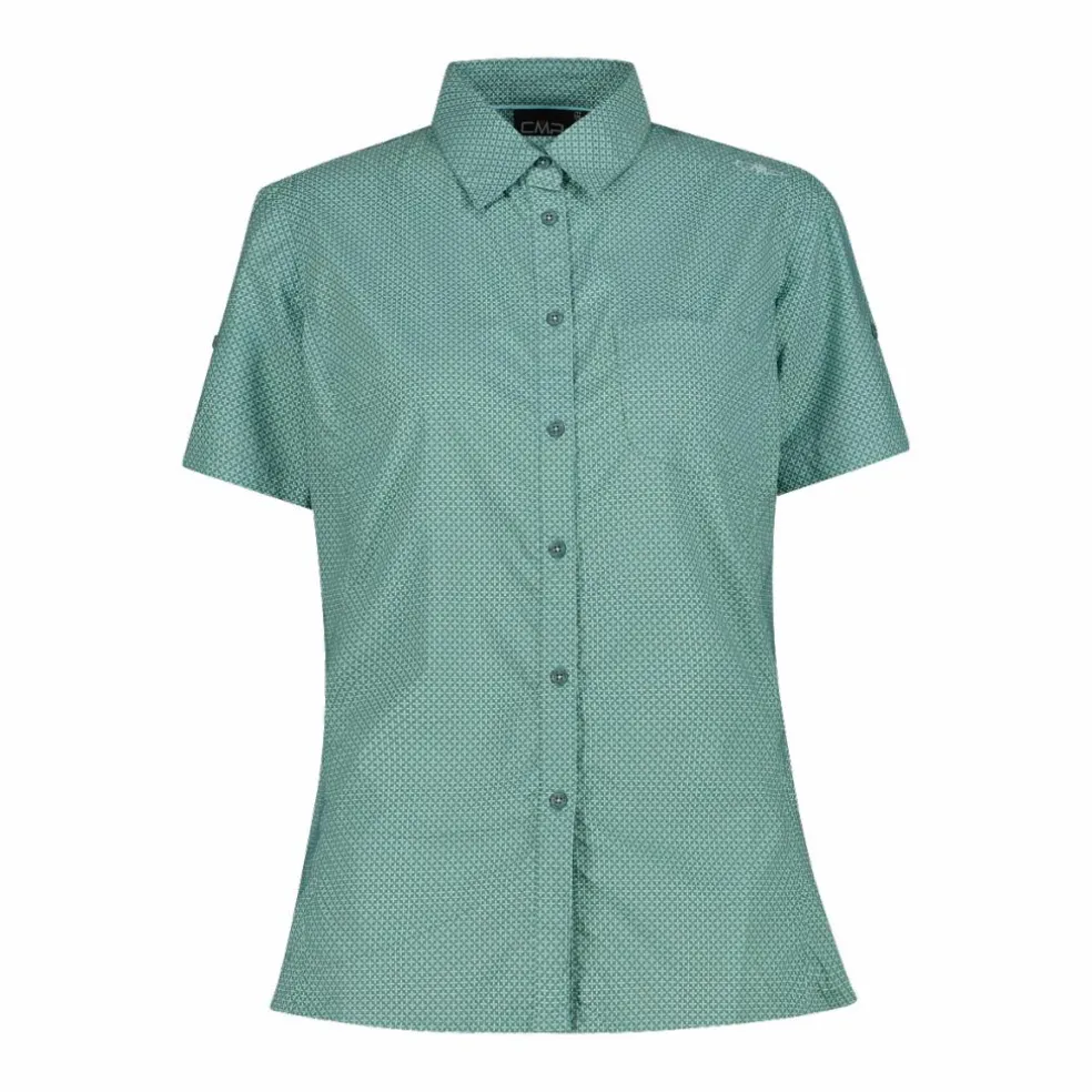 Damen-Kurzarm-shirt mit floralem Muster