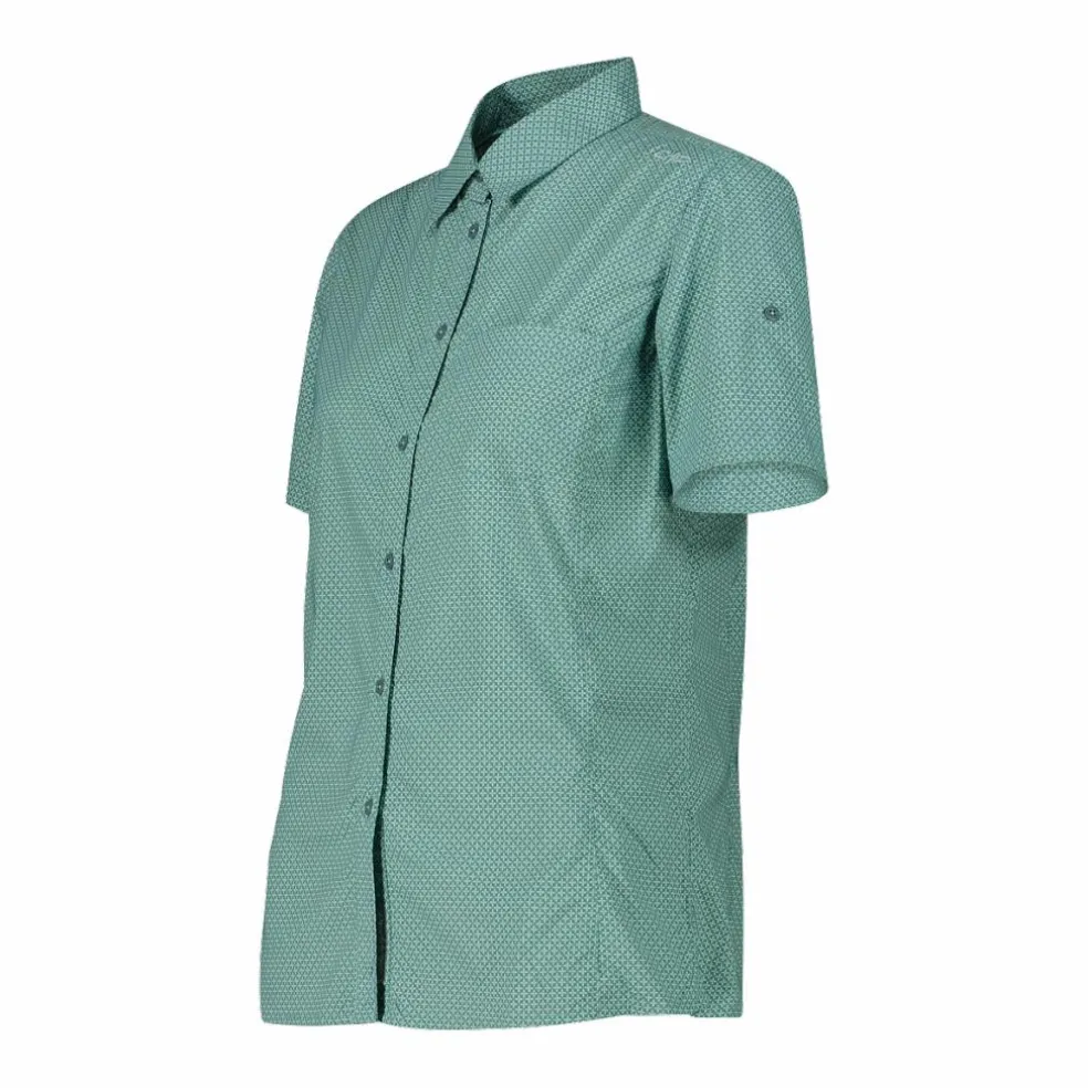 Damen-Kurzarm-shirt mit floralem Muster