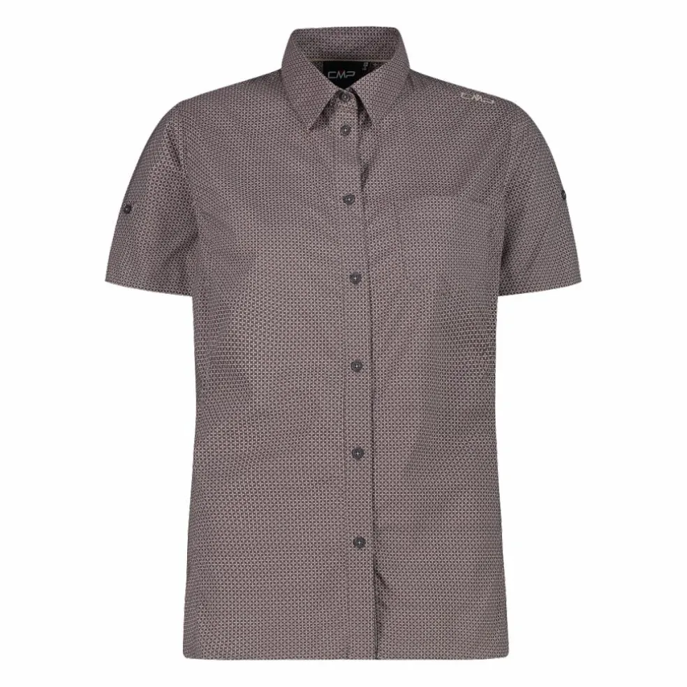 Damen-Kurzarm-shirt mit floralem Muster