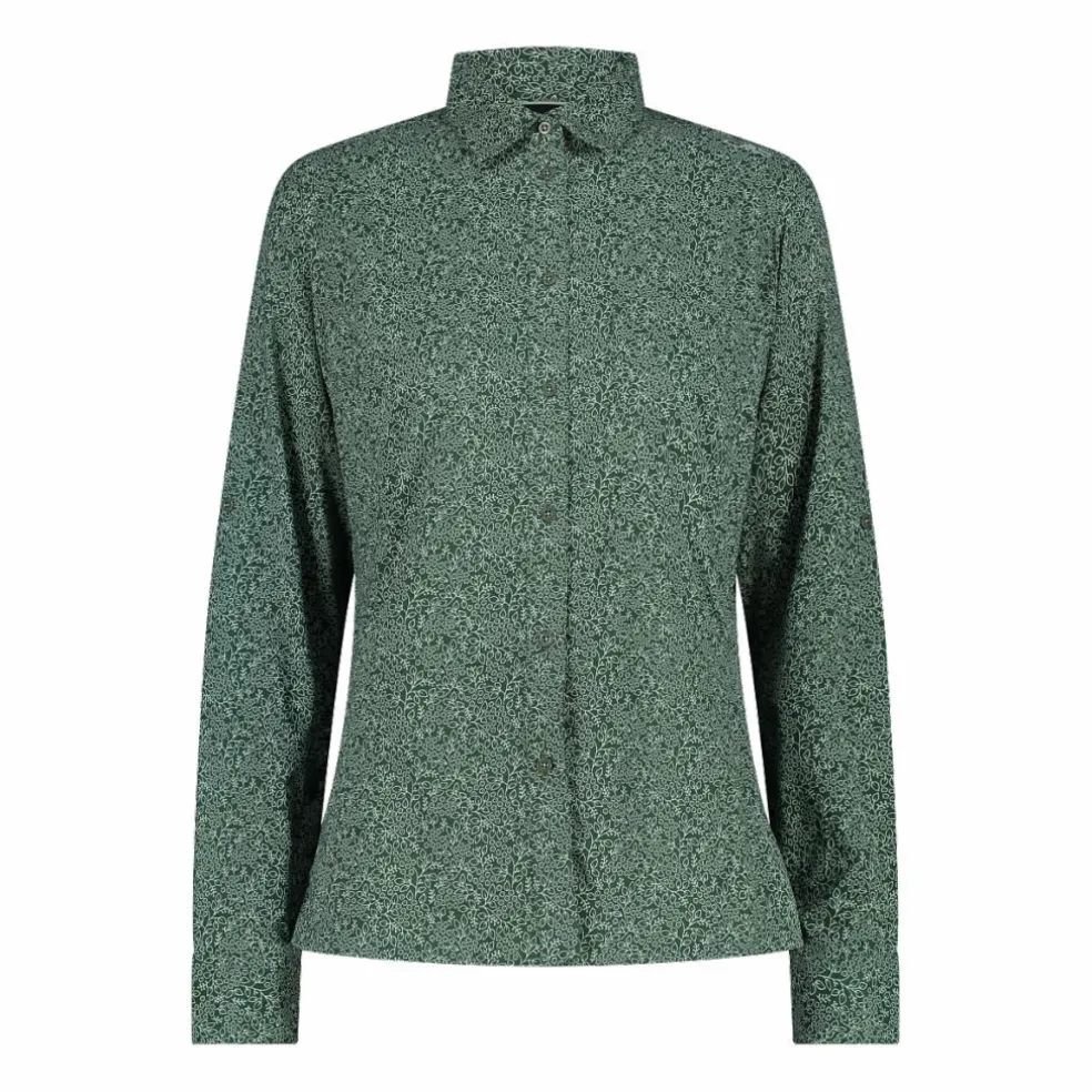 Damen-Langarm-shirt mit floralem Muster