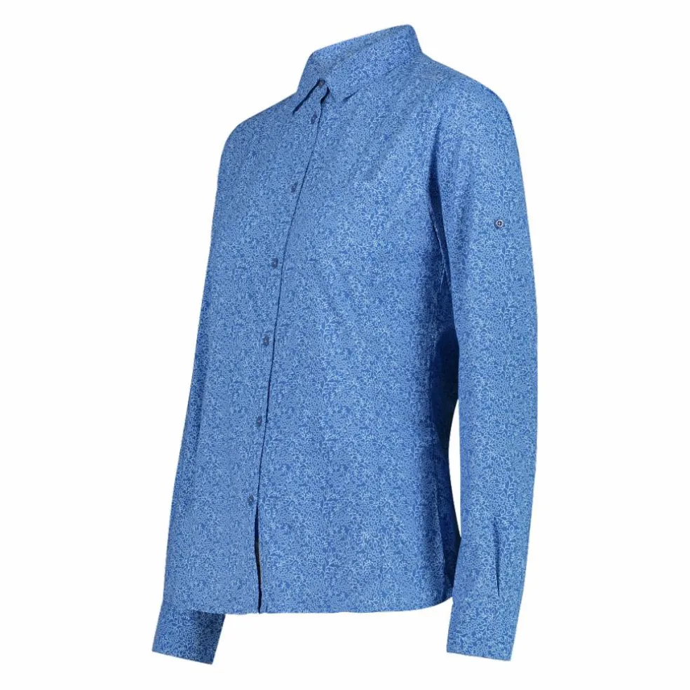 Damen-Langarm-shirt mit floralem Muster