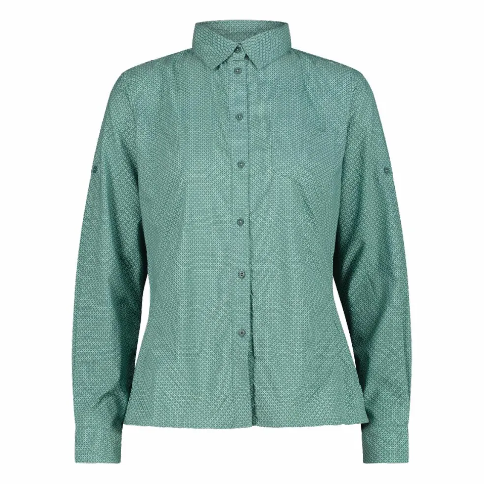 Damen-Langarm-shirt mit floralem Muster