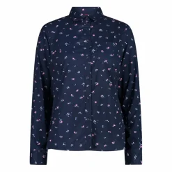 Damen-Langarm-shirt mit floralem Muster