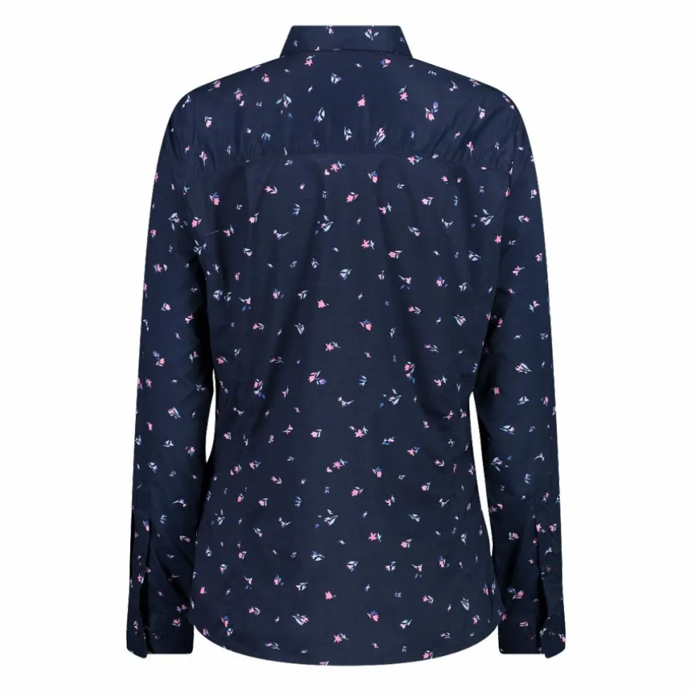Damen-Langarm-shirt mit floralem Muster
