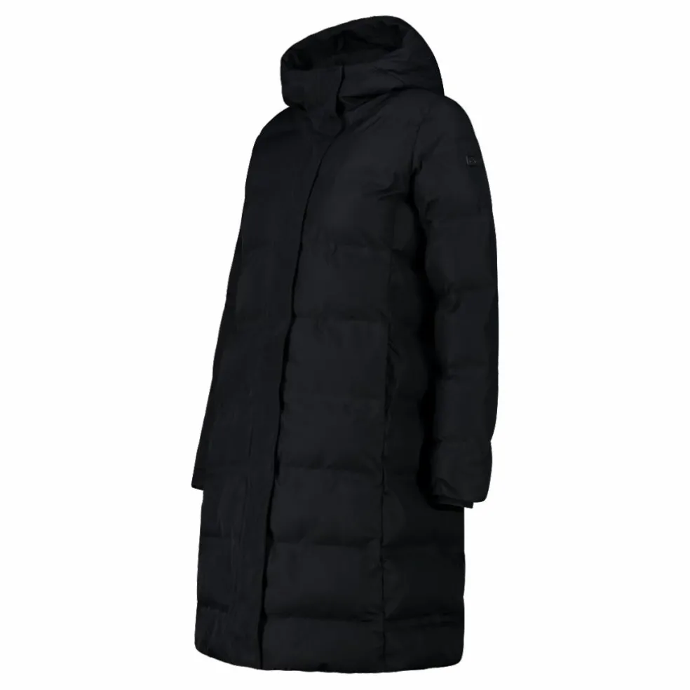 Damenmantel mit fester Kapuze