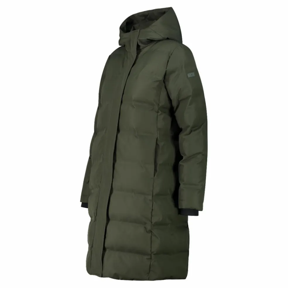 Damenmantel mit fester Kapuze