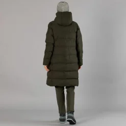 Damenmantel mit fester Kapuze